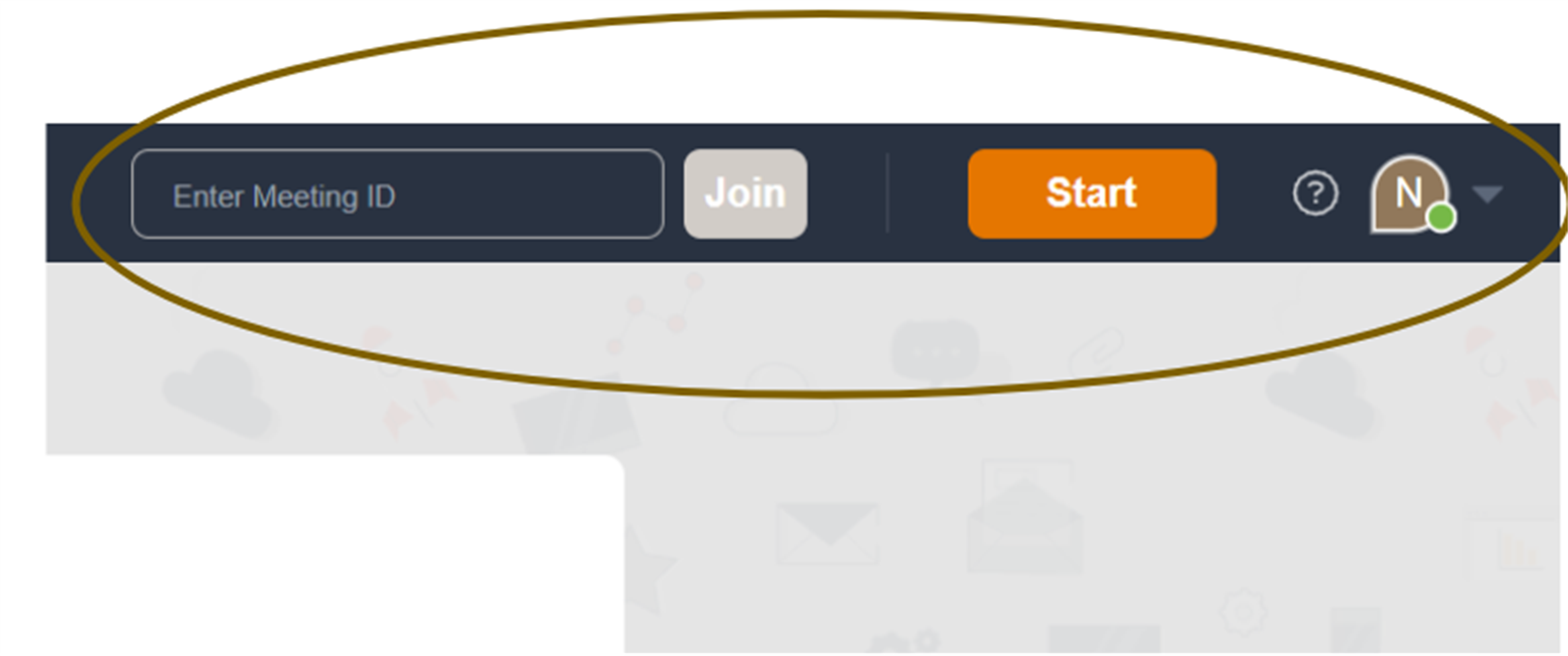 Enter Meeting ID حقل