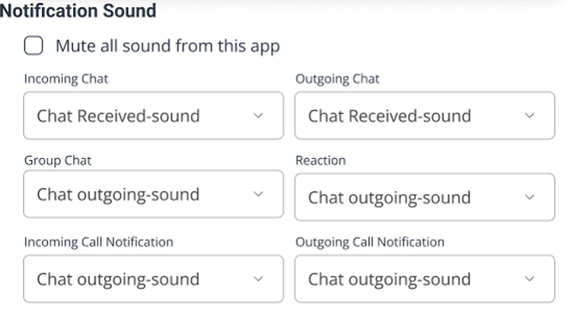 Notification Sound options