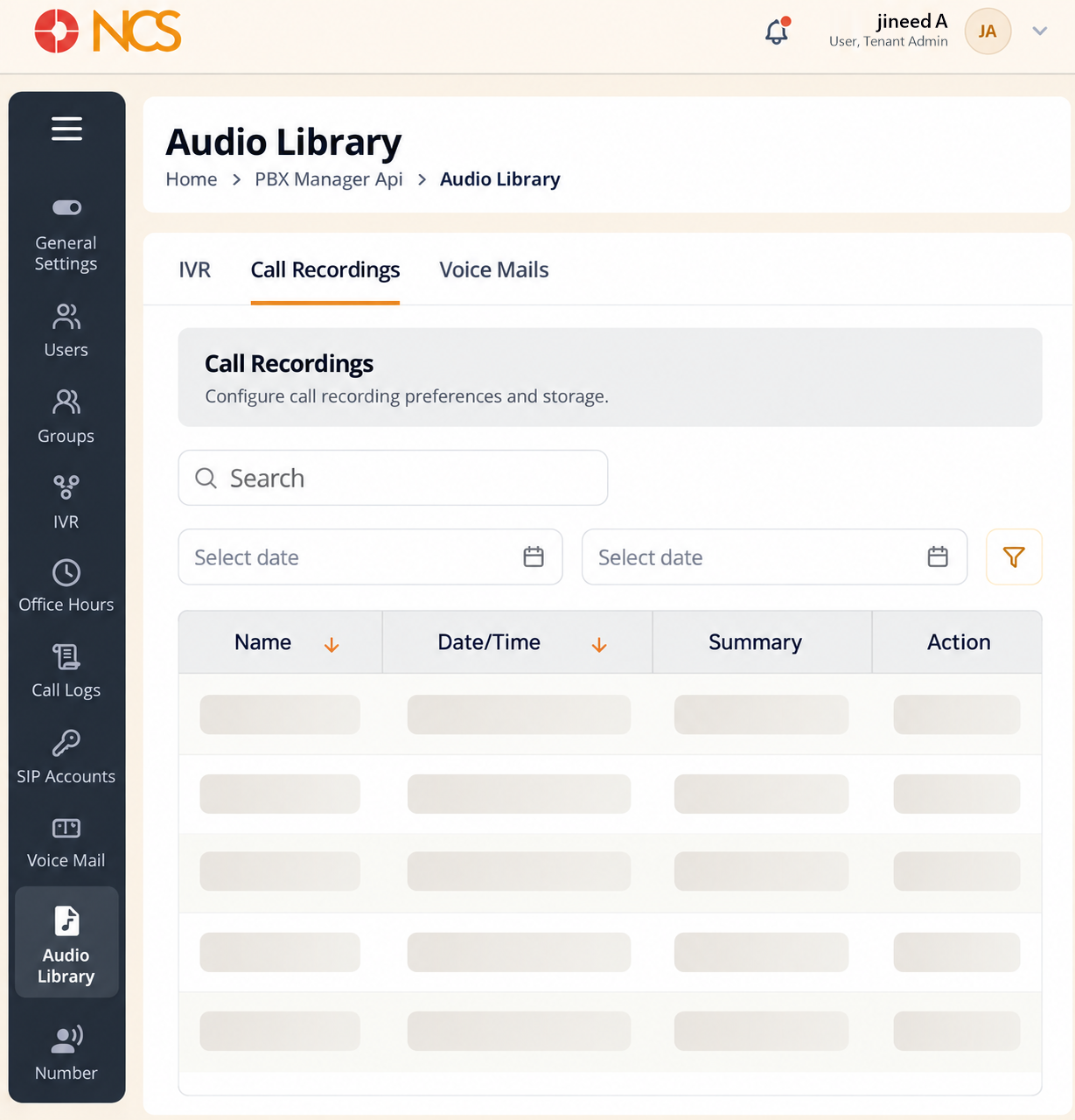 PBX 9.2 Call Recordings