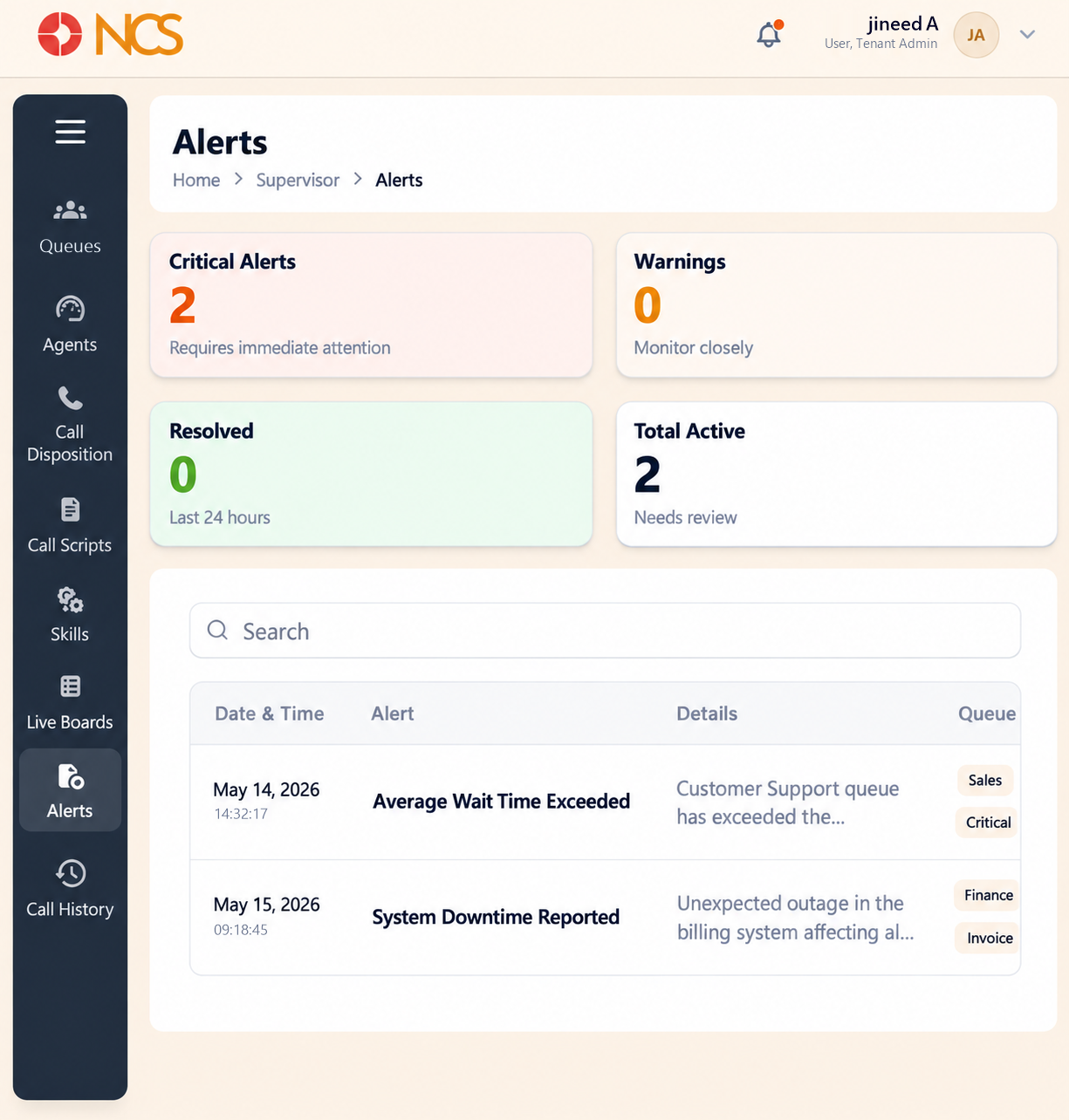 SUP 7.1 Supervisor Alertas