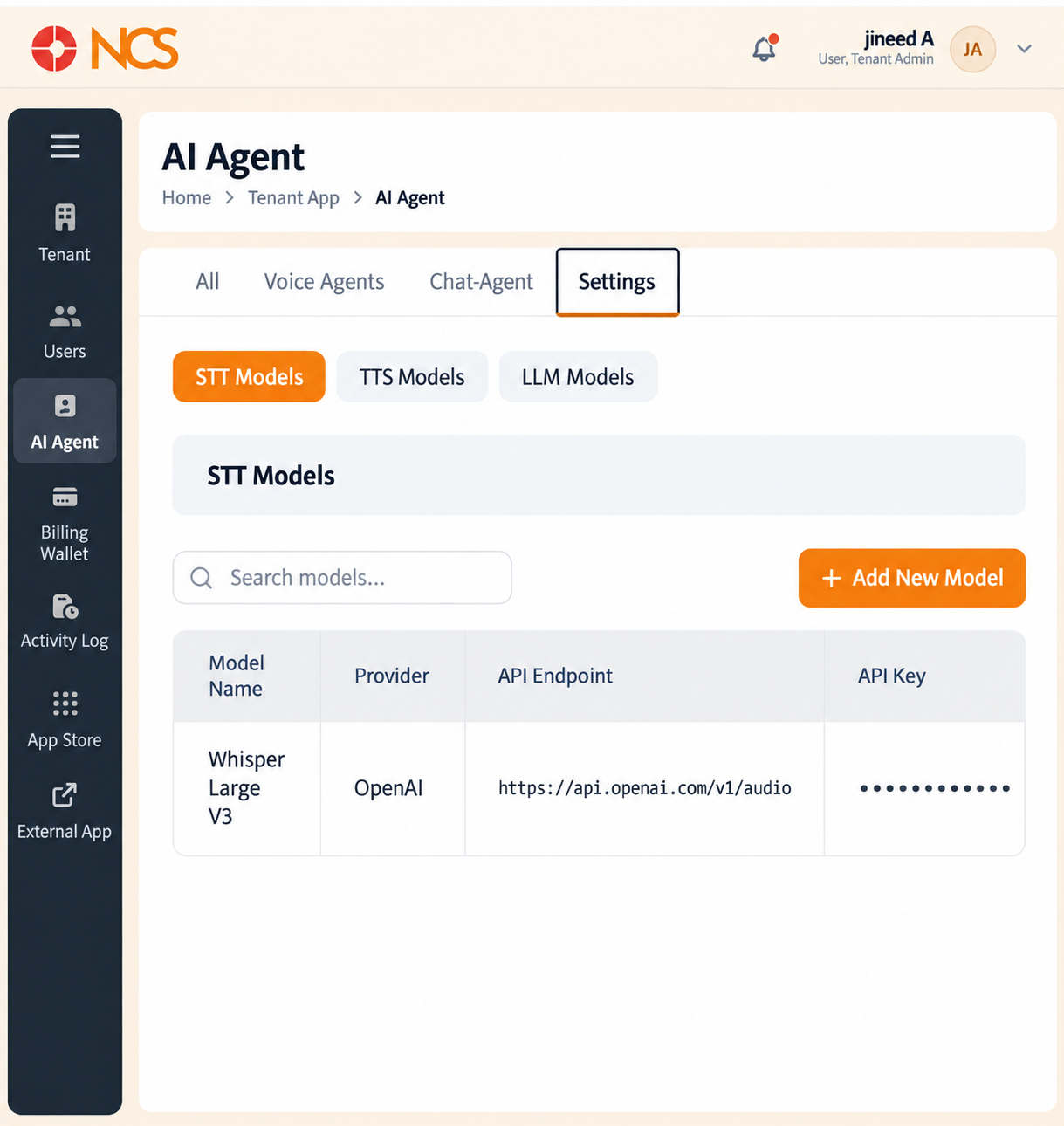 STT Models Configuración