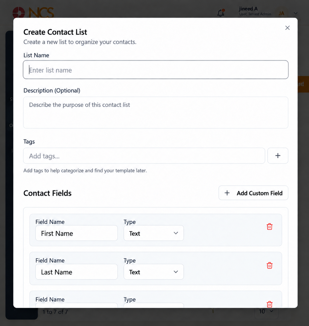 BRD 3.2 Create Liste de contacts