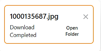 Download completed