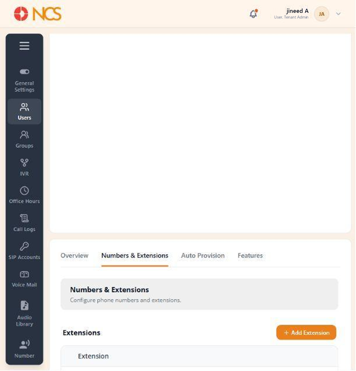 PBX 2.2 Nombors &amp; Extensions