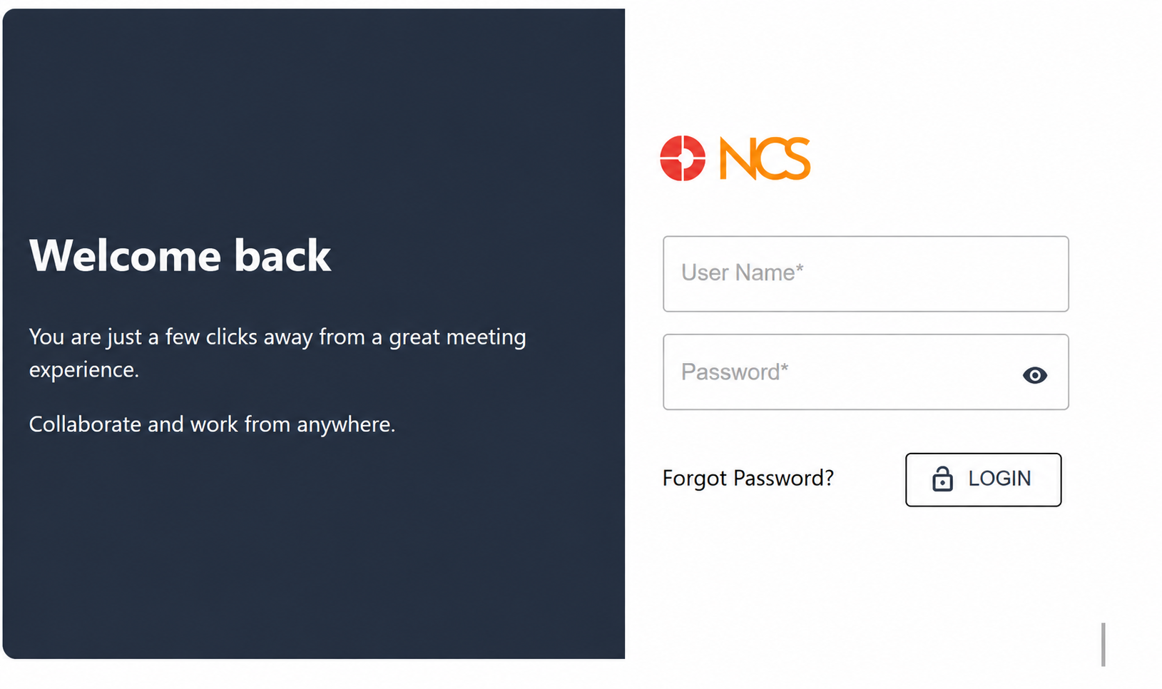 Sign-in page