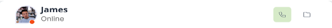 Chat avatar with Online system status