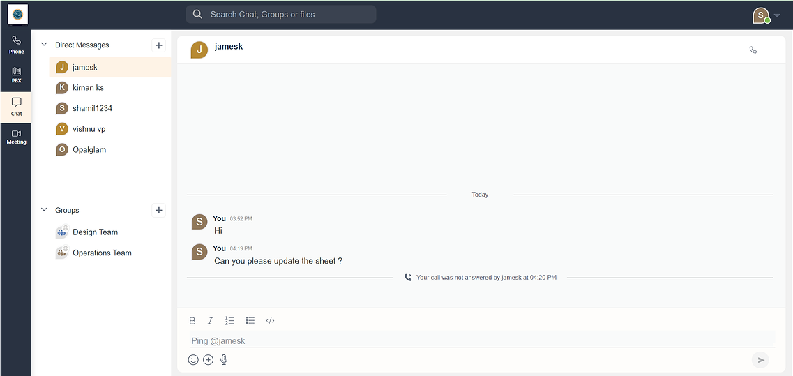 Chat Window