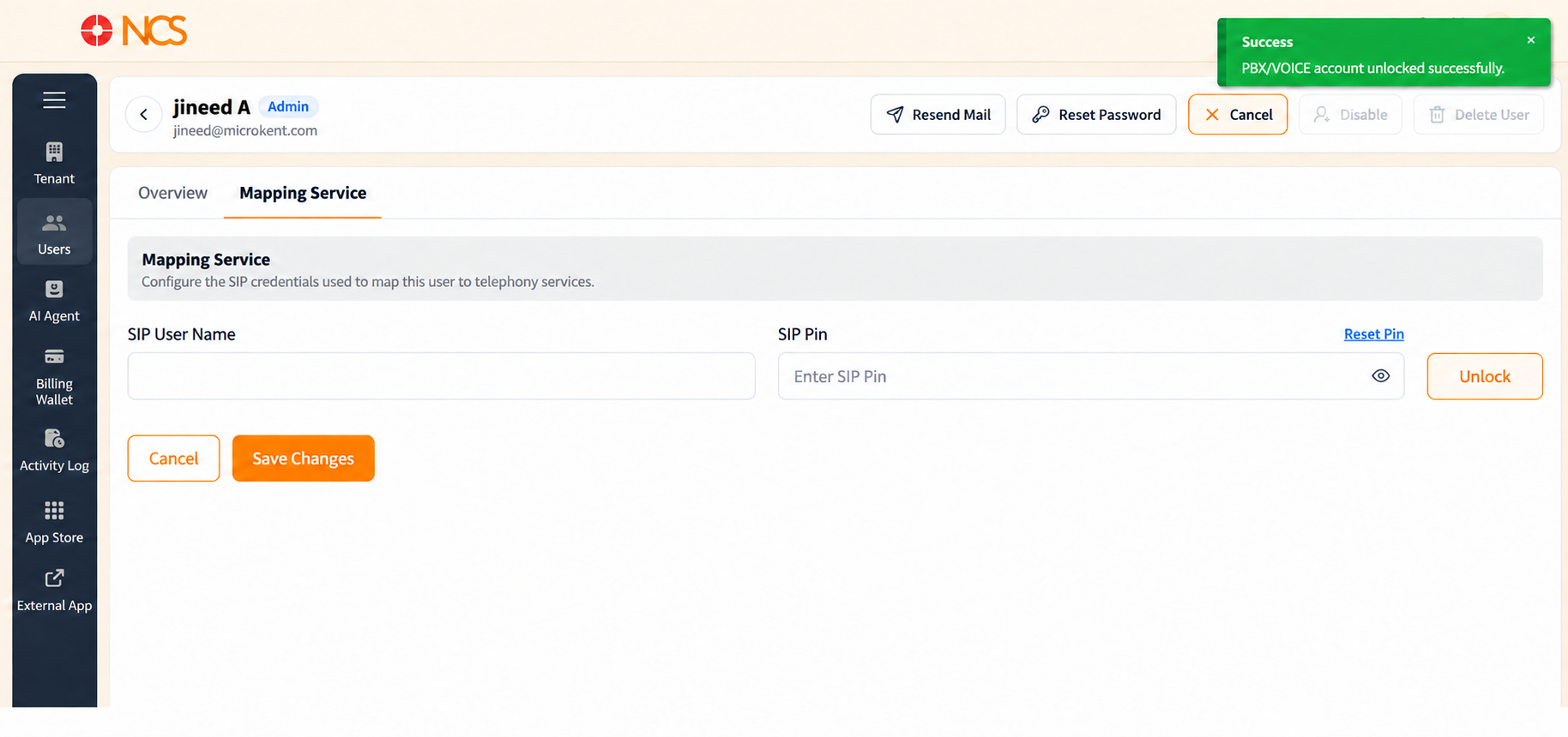Conta PBX Desbloqueada